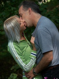 FreeKiloPics presents: Hot innocent girl fucked outdoors in the forest hardcore