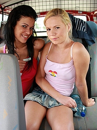 FreeKiloPics presents: Naughty young Ellis and her hot friend share a hard cock