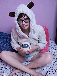 FreeKiloPics presents: Innocent teen cutie does something really naughty to her daddy before bedtime and she really seems to like it