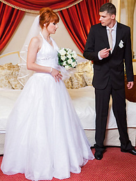 FreeKiloPics presents: Redhead Czech bride Lucy Bell getting double fucked on her wedding day